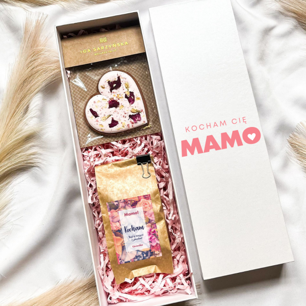 ZESTAW DLA MAMY Z PIERNICZKIEM I KAWĄ - UPOMINEK NA DZIEŃ MAMY