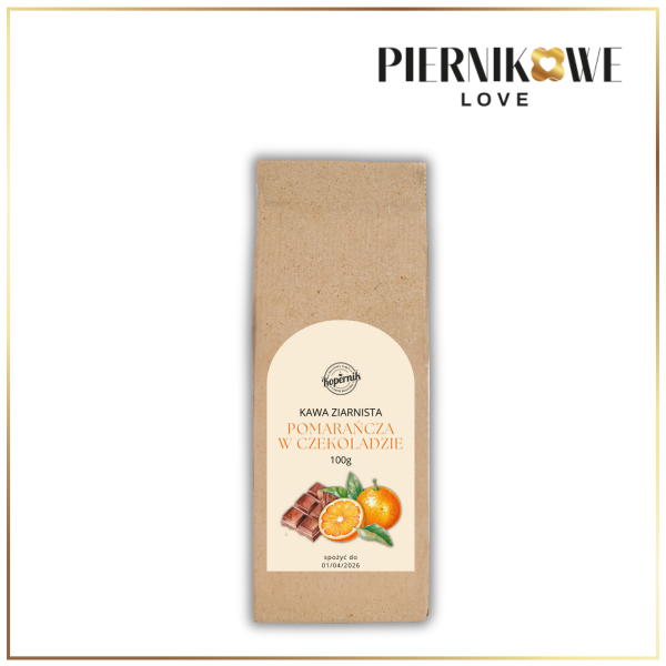 KAWA SMAKOWA - POMARAŃCZA W CZEKOLADZIE 100G