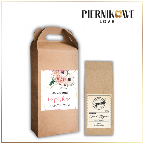PIĘKNO BYCIA WE DWOJE KUFEREK 250G - PREZENT NA ŚLUB