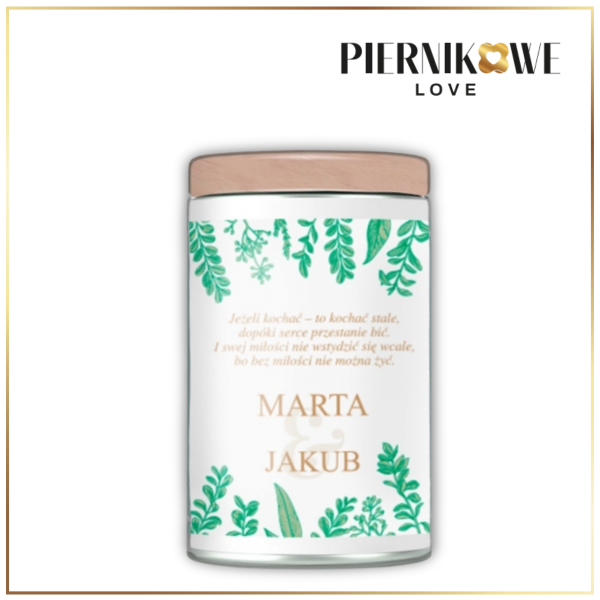 BEZ MIŁOŚCI NIE MOŻNA ŻYĆ PUSZKA BIAŁA 150G - PREZENT ŚLUBNY